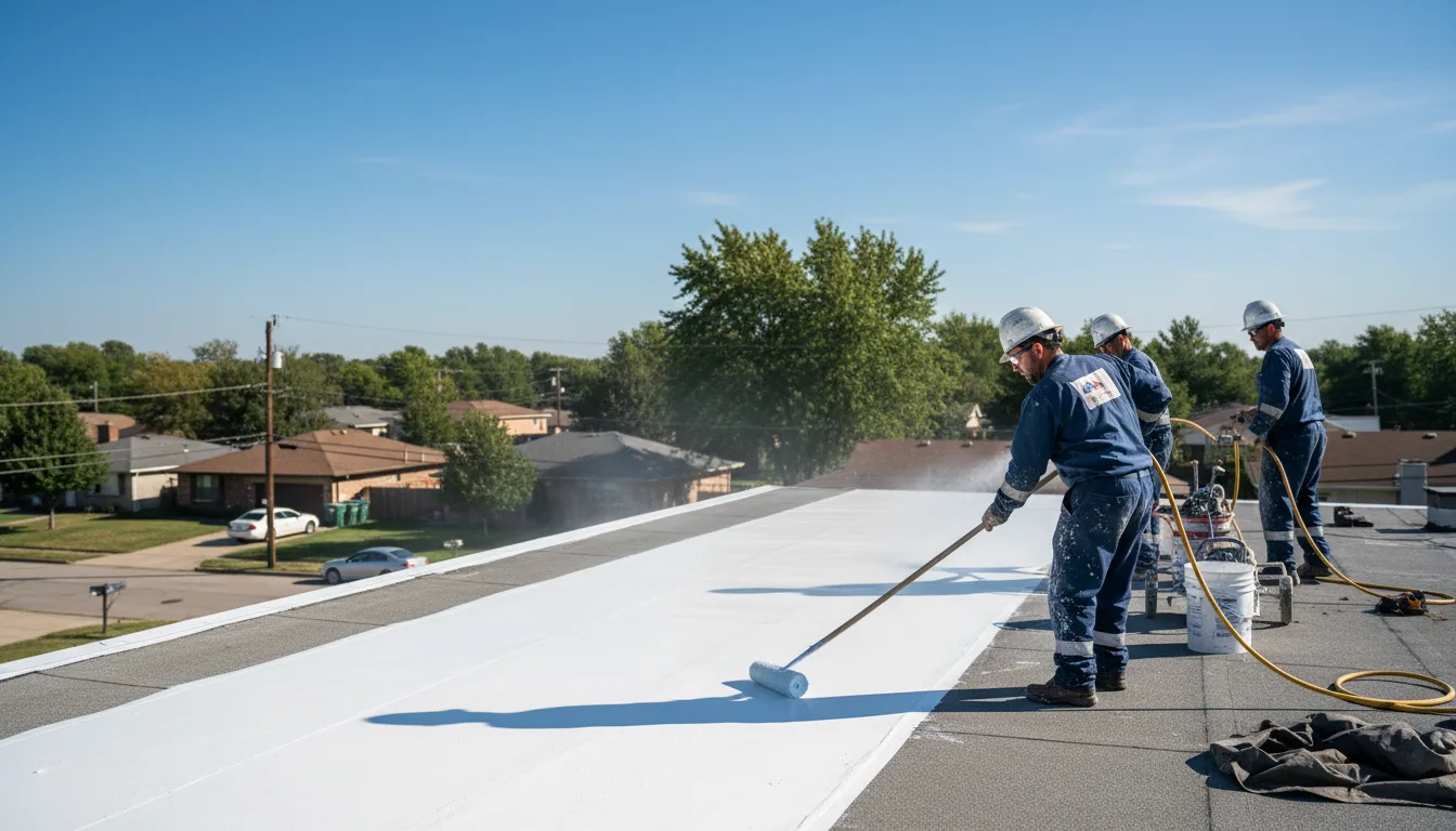 Commercial roof coating in East Lyme, CT near me